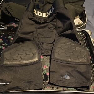 Adidas Black Padded Sports Shorts